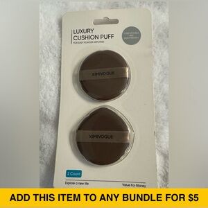#H&B004 - Ximivogue Luxury Cushion Puff 2 Count Brown